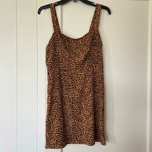 Brass Plum Leopard Print Dress